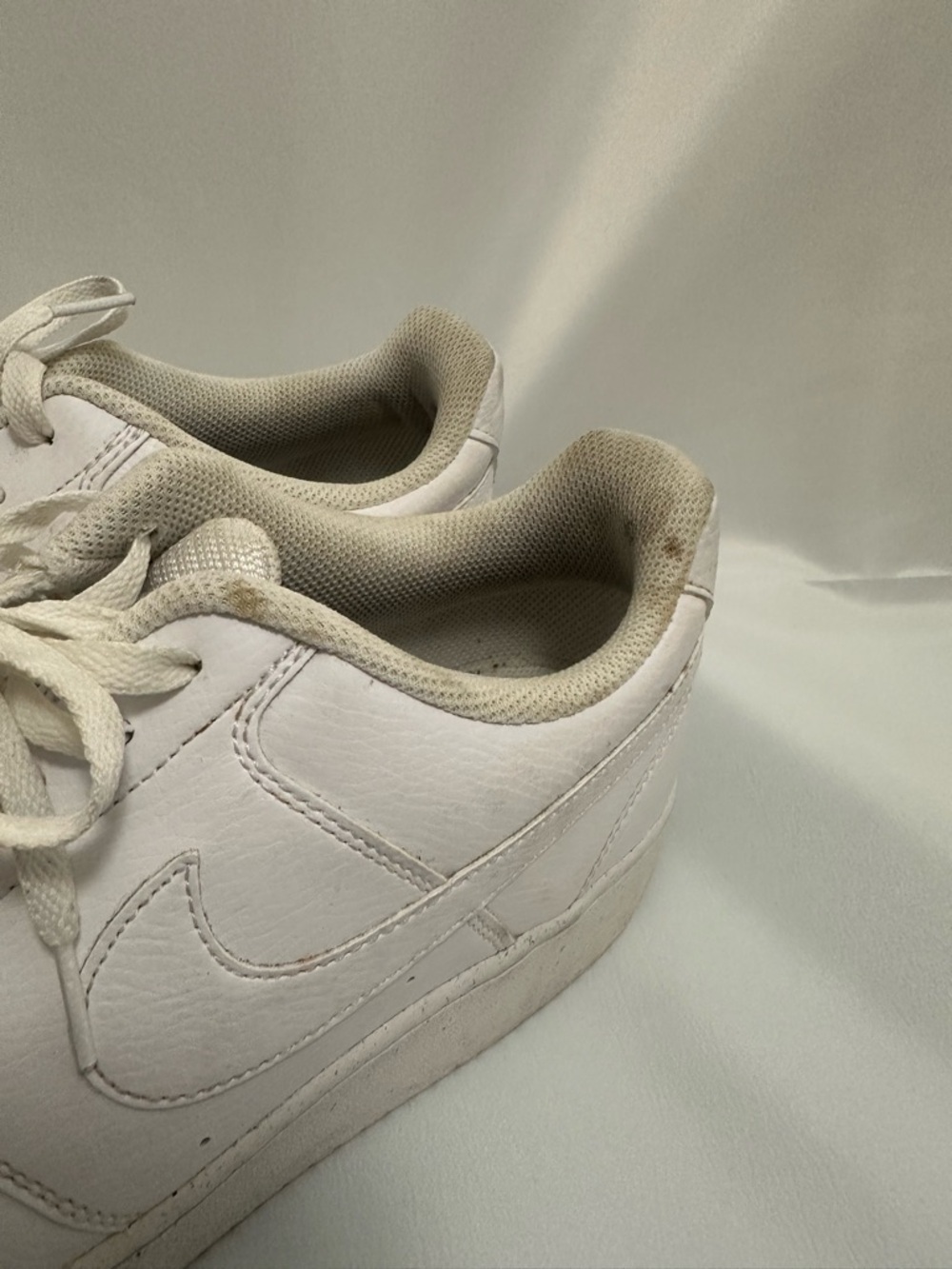 Nike Court Vision Low “Triple White” Sneakers Mens Size 12 - Picture 2 of 8